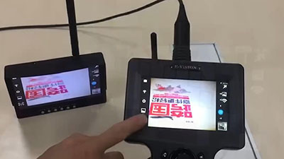 ET60-IR警用内窥镜无线图传演示 